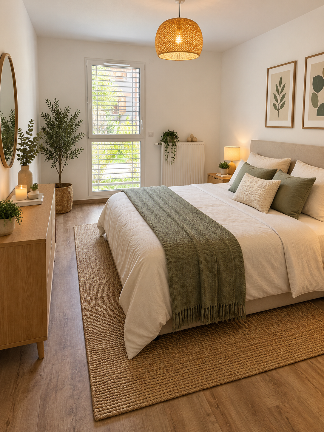 Chambre avec parquet